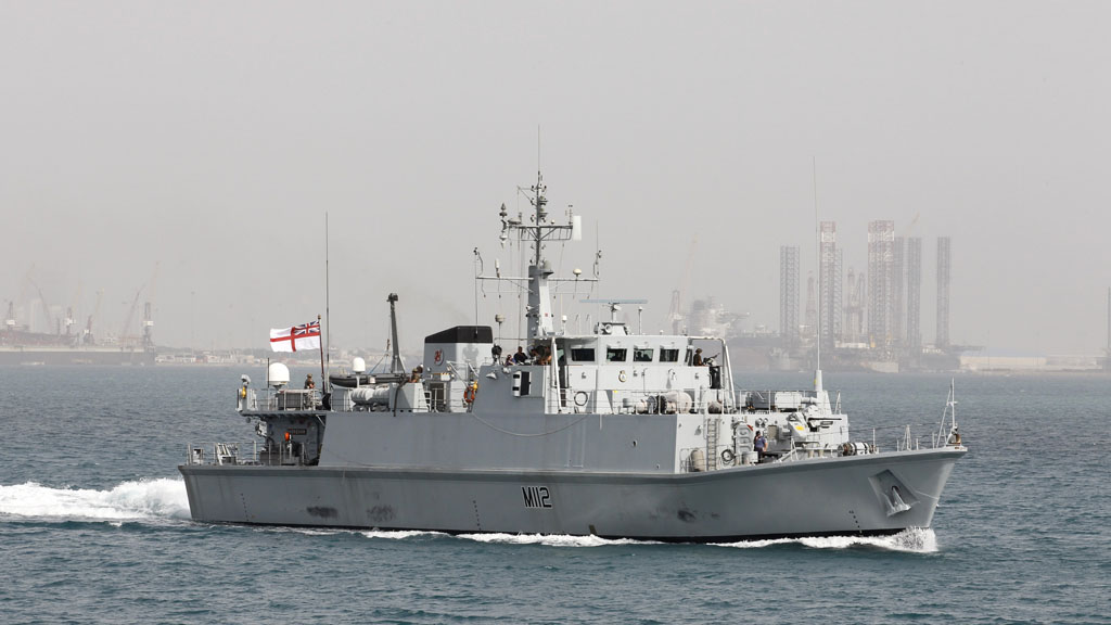 Royal Navy ship off coast of Bahrain (Reuters)