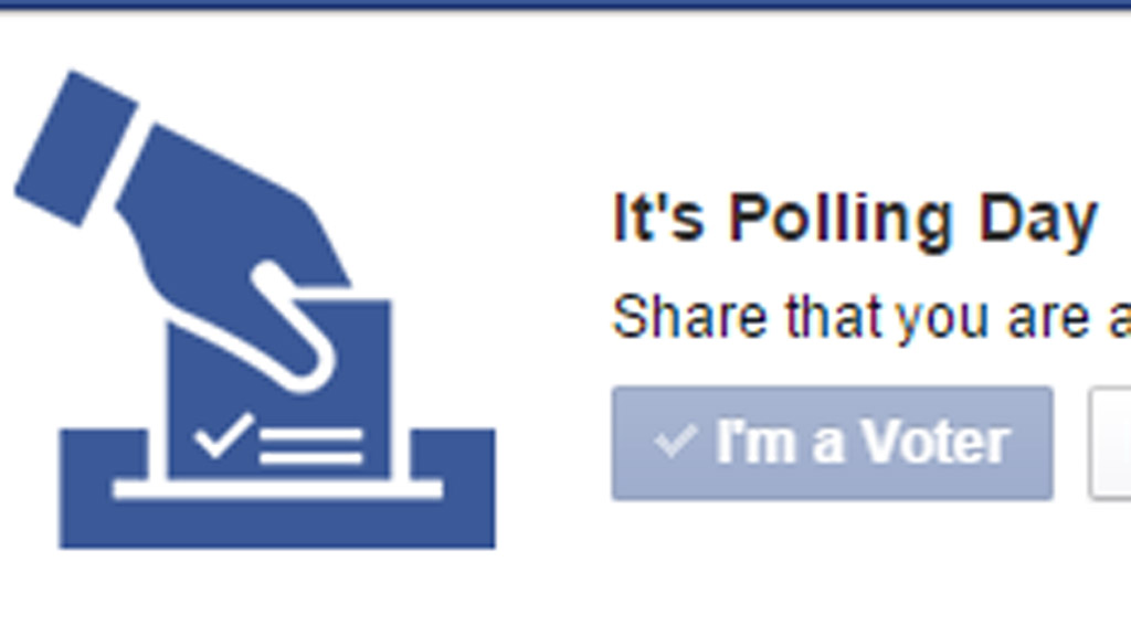 Facebook I'm voting graphic 