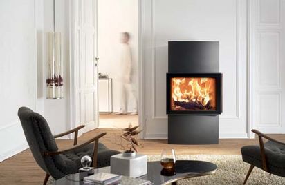 The Wood Burning Stoves in Living Rooms with Fireplaces