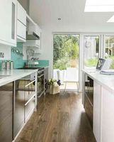 Galley Kitchen Floor Plans on Uk Flooring Direct Wooden Floor In Kitchen