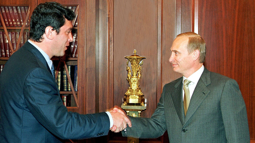Boris Nemtsov with Vladimir Putin (Getty Images)