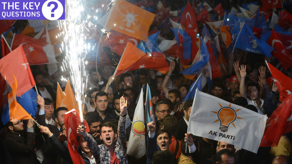 Supporters of Turkey's AKP (Getty)