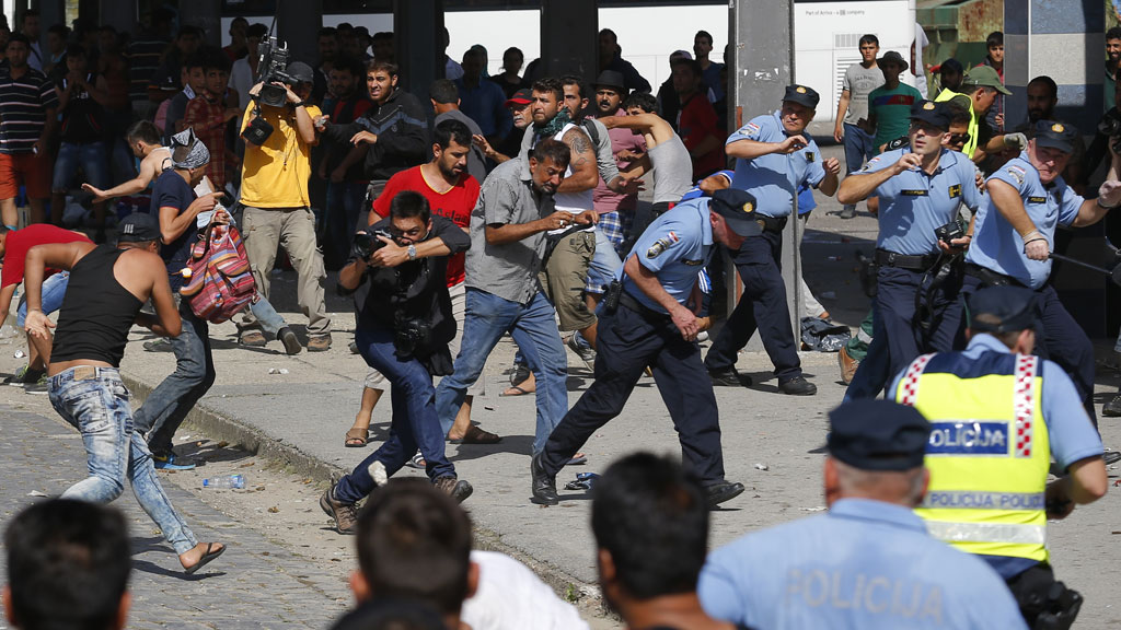 Syrian and Afghan migrants clash in Croatia (Reuters)