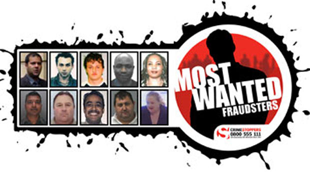 Hunt is on for UK's ten most wanted fraudsters (Crimestoppers)