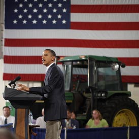 NewsPresident Obama addresses a rally in Iowa (Reuters)