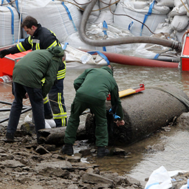 The Second World War bomb was found in the Rhine River (Getty)