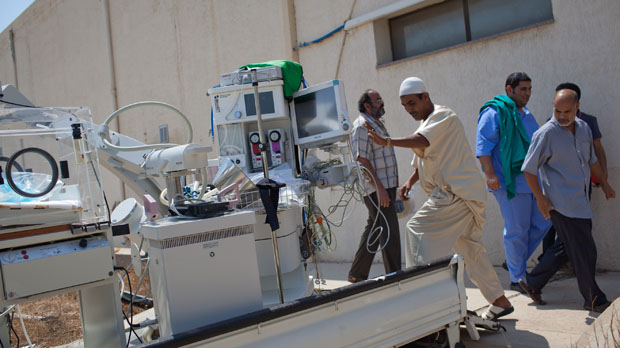 Life in Tripoli's hospitals after Gaddafi. (Getty)