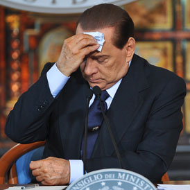 Italian Prime Minister Silvio Berlusconi faces yet another confidence vote, this time about financial reforms (Getty)