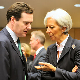 George Osborne and Christine Lagarde
