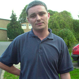 Soham murderer Ian Huntley outside his home in 2002 (Reuters)