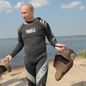 Vladimir Putin discovers undersea treasure (Reuters)