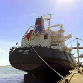 The MV Montecristo berthed in Italy earlier in 2011 (Reuters)