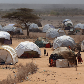 Dadaab refugee camp in Kenya near the Somali border (Getty)