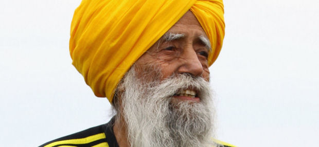 The world's oldest marathon runner, 100-year-old Briton Fauja Singh (Getty) 