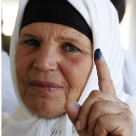 Manoubia Bouazizi, the mother of Mohamed Bouazizi