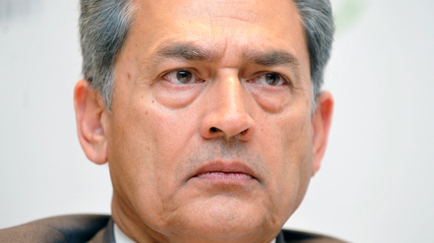 Rajat Gupta, a former Goldman Sachs Group director and former global head of McKinsey and Co, is in FBI custody accused of leaking confidential information. (Getty)