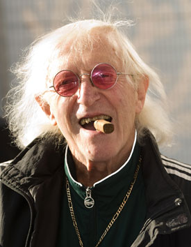 The veteran TV and radio star Sir Jimmy Savile died today at his home in Leeds. He was 84. 
