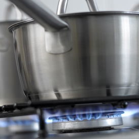 Gas used in kitchens, as EDF Energy to raise gas prices by 15.4 per cent (getty)