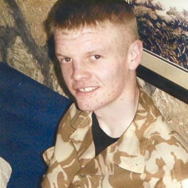 Fusilier Dean Griffiths who was killed in a training ground shooting