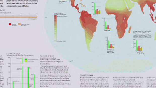 The new atlas shows areas affected by environmental change 