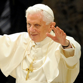 Pope Benedict, as Catholics to abstain from meat on Fridays (getty)