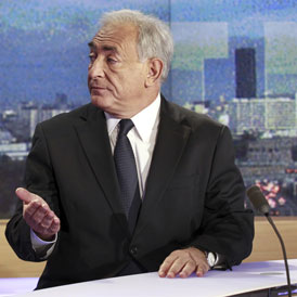 Former IMF chief Dominique Strauss-Kahn gives his first television interview since sexual assault charges against him were dropped (Reuters)