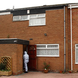 House of one of the Birmingham terror suspects (Reuters)