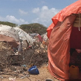 Refugee camp in Somali capital Mogadishu (Jamal Osman)