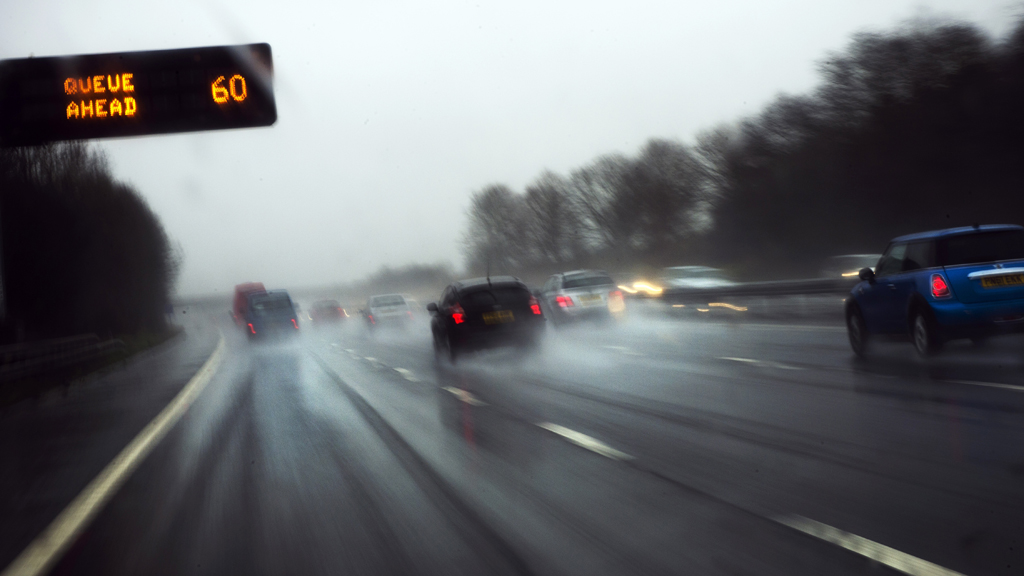 Cars driving northbound on the M6 (Getty)