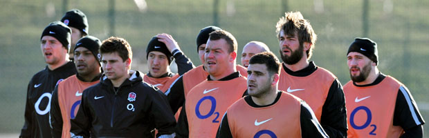 England's Six Nation's team in training this week. (Getty)