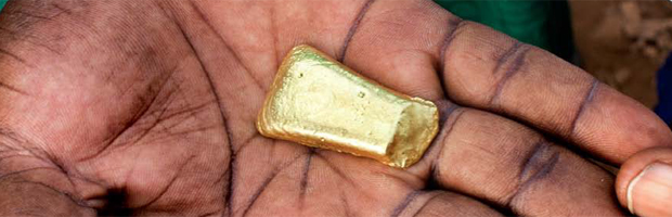 The price of gold has rocketed since the recession (Human Rights Watch)