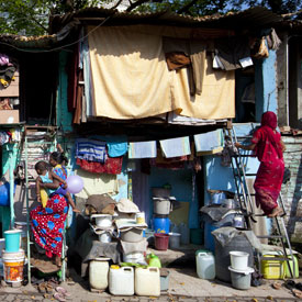Slums in India (getty)