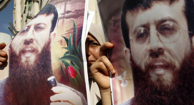 Posters of Khader Adnan (Reuters.)