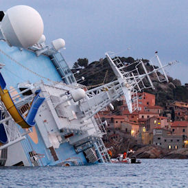 The sinking Costa Concordia (Reuters)