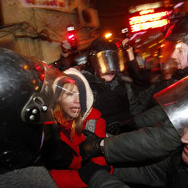 Hundreds of protesters are detained by Russian authorities following rallies challenging the election of Vladimir Putin as president. (Reuters)