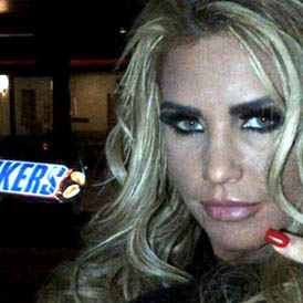 Confectionary giant Mars is cleared by the Advertising Standards Authority over model Katie Price and footballer Rio Ferdinand's tweets advertising Snickers chocolate bars. (Getty)