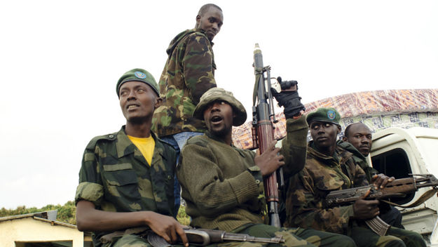 M23 rebels, Rwanda, Congo. (Getty)