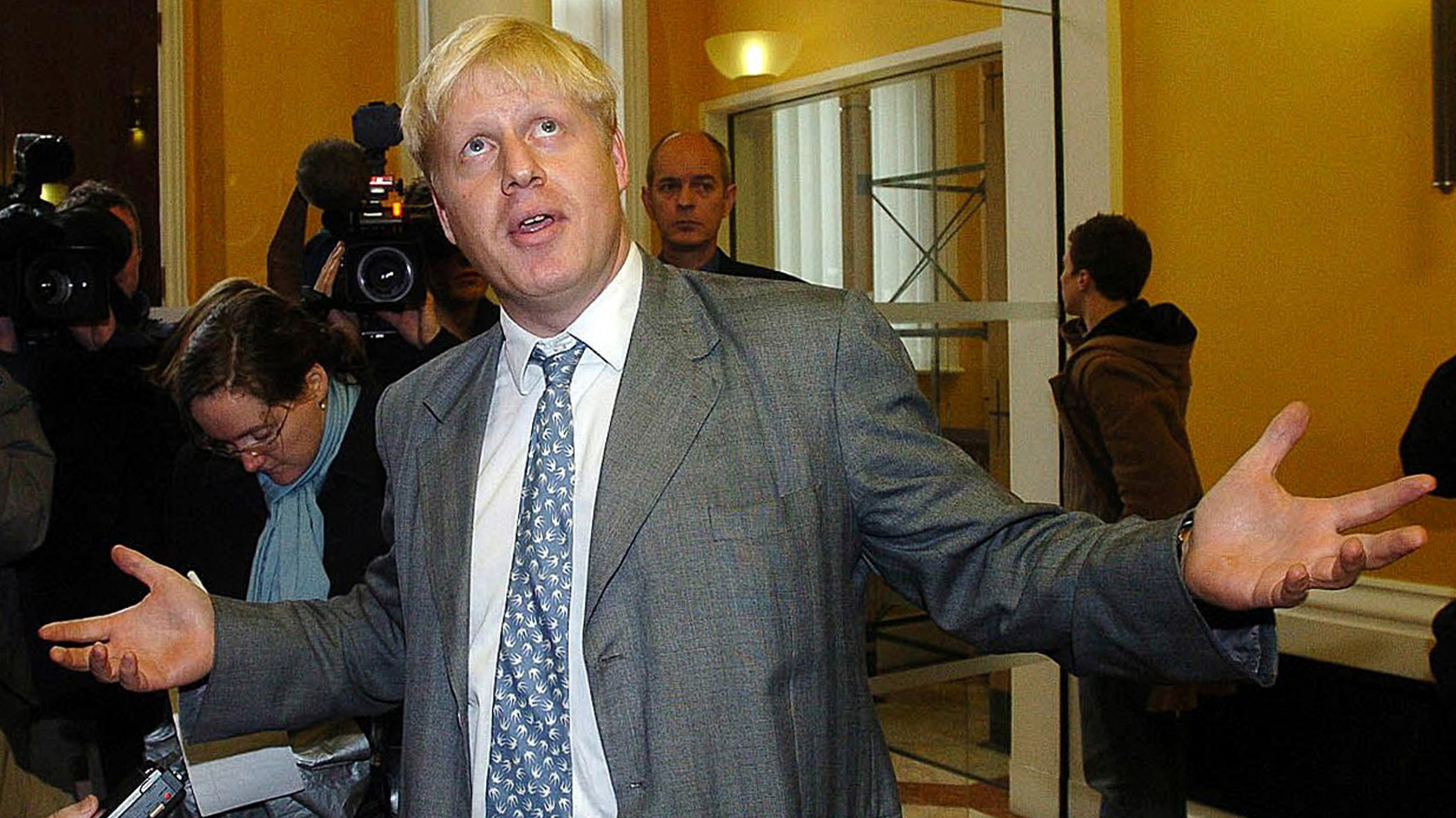 Boris Johnson visits Liverpool in 2004 (Reuters)