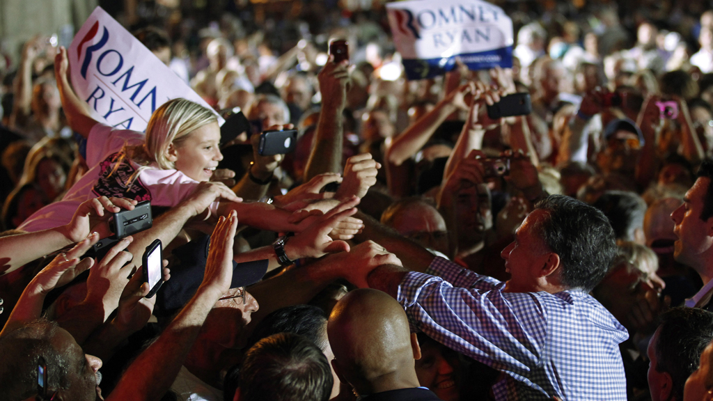 Romney with supporters (reuters)
