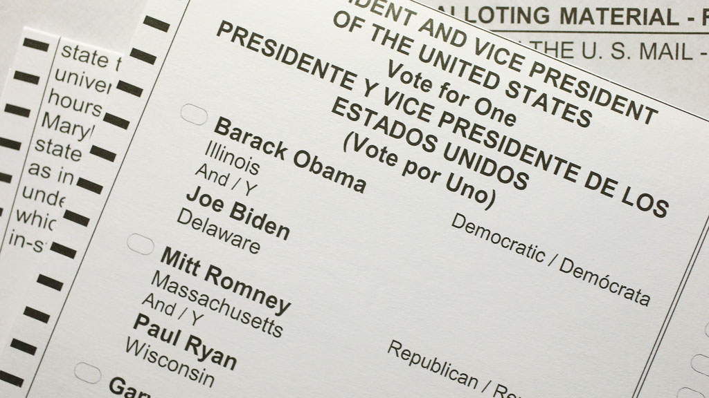 Presidential election ballot paper (getty)