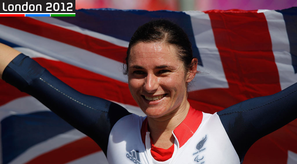 Fresh from her double medal-winning success in the velodrome, Sarah Storey does it again - winning another gold for Great Britain out on the road (Getty)