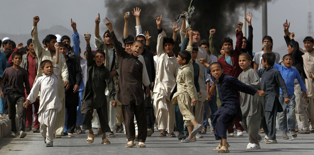 Afghan protests (Reuters)