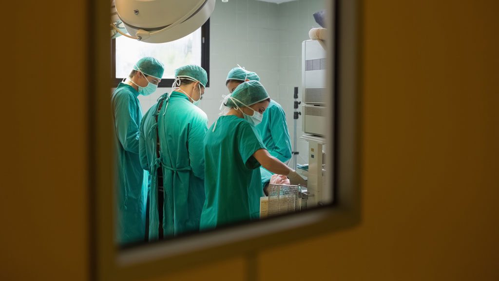 Surgeons in a Spanish hospital