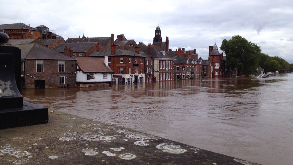 River Ouse at second highest level ever recorded in York (Paul Weston)