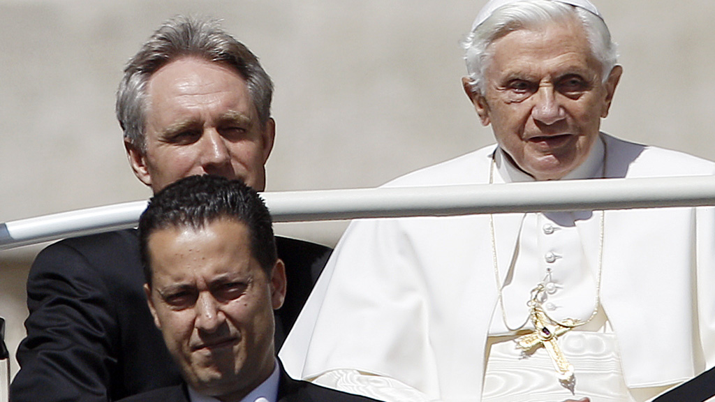 Pope Benedict and Paolo Gabriele (Reuters)