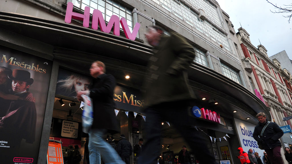Around 2,500 jobs are saved at retailer HMV after restructuring firm Hilco buys 141 stores, including 25 that were due to close (Getty)