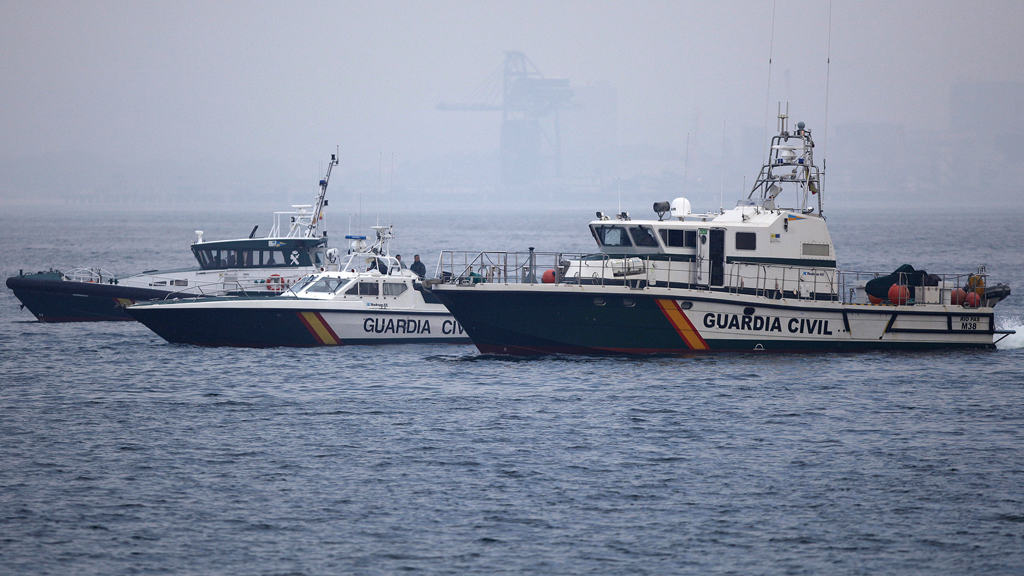 Guardia Civil vessels off Gibraltar (Reuters)