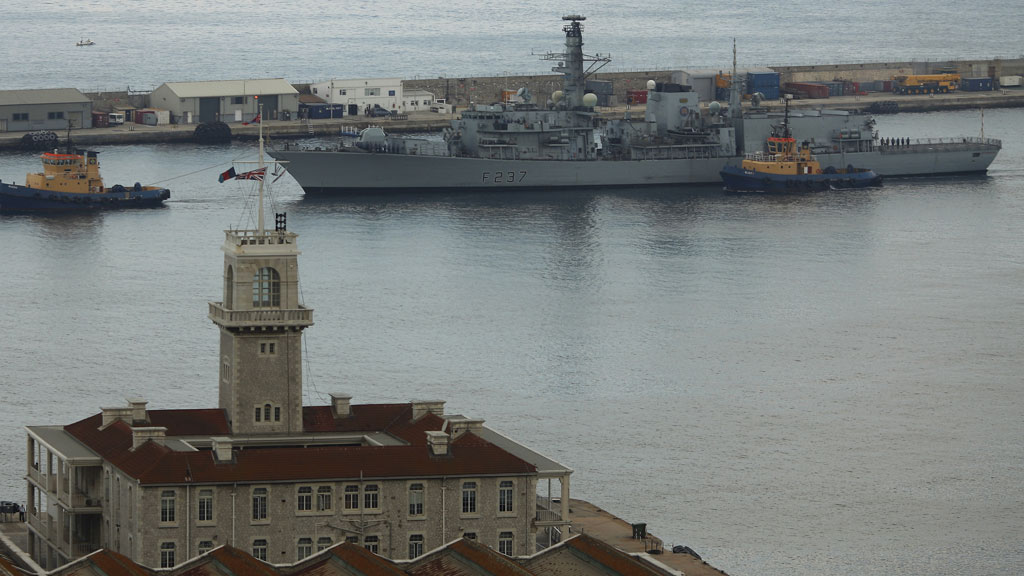 HMS Westminster in Gibraltar (reuters)