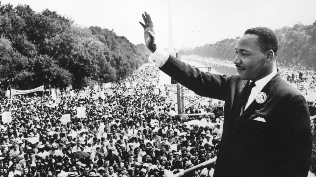 The life of US civil rights leader Martin Luther King Jr is due to be honoured with a march in Washington and a bell ringing service in London (Getty)