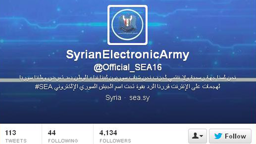 Syrian Electronic Army Twitter feed